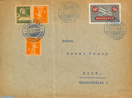 Switzerland 1924 Airmail To Bern From Zurich, Postal History - Cartas & Documentos