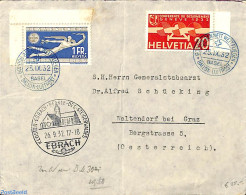 Switzerland 1932 Envelope To Waltendorf. Kloster Erbach Mark Added., Postal History - Covers & Documents