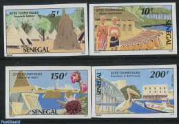 Senegal 1992 Tourism 4v, Imperforated, Mint NH, Nature - Various - Birds - Flowers & Plants - Tourism - Senegal (1960-...)