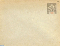 Comoros 1901 Envelope 15c, 122x95mm, Unused Postal Stationary - Comoros