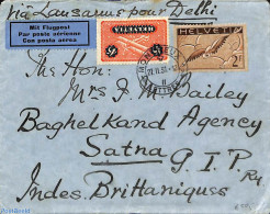 Switzerland 1931 Airmail From Montreux With Its Mark, Postal History - Briefe U. Dokumente