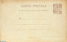 Monaco 1893 Postcard 10c, Unused Postal Stationary - Storia Postale