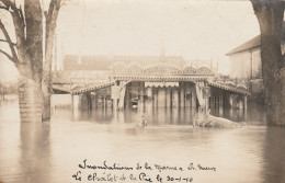 Inondation De La Marne 1910 Saint Maur  Chalet De La Pie Carte Photo - Saint Maur Des Fosses