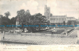 R114295 Bishops Park And Fulham Church. London. Gilbert Marlet - Autres & Non Classés