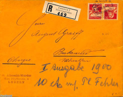 Switzerland 1929 Registrered Letter From Luzern, Postal History - Covers & Documents