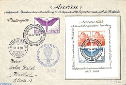 Switzerland 1938 Envelope From Aarau To Zurich. See Marks, Postal History - Covers & Documents