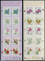 Japan 2017 Omotenashi Flowers No.8 2x10v S-a, Mint NH, Nature - Flowers & Plants - Neufs