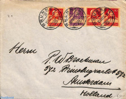 Switzerland 1921 Envelope From Brunnen To Amsterdam , Postal History - Lettres & Documents