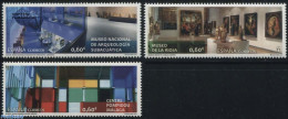 Spain 2017 Museums 3v, Mint NH, History - Archaeology - Art - Museums - Paintings - Sculpture - Unused Stamps