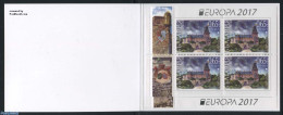Bulgaria 2017 Europa, Castles 8v In Booklet (diff Perforations), Mint NH, History - Europa (cept) - Stamp Booklets - A.. - Neufs