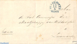 Netherlands 1909 Folding Letter From Heerenveen To Leeuwarden Via Steenwijk. , Postal History - ...-1852 Vorläufer