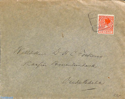 Netherlands 1925 Envelope To Oude Pekela From Nieuwe Pekela, Railway Postmark, Postal History, Railways - Briefe U. Dokumente