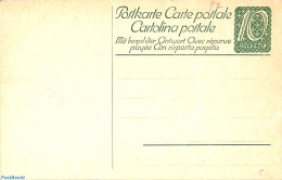 Switzerland 1923 Reply Paid Postcard 10/10c, Unused Postal Stationary - Briefe U. Dokumente