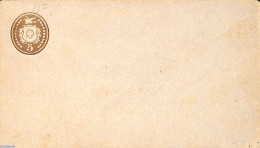 Switzerland 1879 Envelope 5c, WM Normal Band From Left Under To Right Above, Unused Postal Stationary - Briefe U. Dokumente