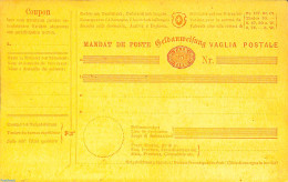 Switzerland 1868 Postal Money Order 75c, Unused Postal Stationary - Covers & Documents