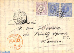 Netherlands 1880 Folding Letter From Roermond To London. See Roermand And  London PAID Postmark. , Postal History - Brieven En Documenten