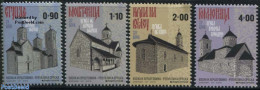 Bosnia Herzegovina - Serbian Adm. 2017 Definitives, Monasteries 4v, Mint NH, Religion - Churches, Temples, Mosques, Sy.. - Chiese E Cattedrali