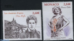 Monaco 2017 Opera Singers 2v, Mint NH, Performance Art - Music - Theatre - Neufs