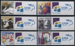 Greece 2017 Personal Stamps 6v+tabs, Mint NH, Nature - Performance Art - Sport - Wine & Winery - Music - Theatre - Spo.. - Nuevos