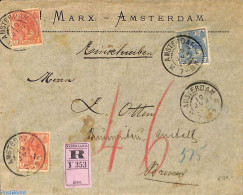Netherlands 1934 Registered Cover From Amsterdam To Bremen, See Both Postmarks. , Postal History - Altri & Non Classificati