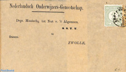 Netherlands 1881 Cover To Zwolle. NEDERLANDS ONDERWIJZERS-GENOOTSCHAP, Postal History - Briefe U. Dokumente
