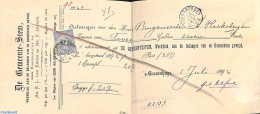 Netherlands 1894 Subscription From The Hague To Haaksbergen, Via Dordrecht. See Postmarks. Princess Wilhelmina (hangen.. - Brieven En Documenten
