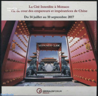 Monaco 2017 Forbidden City S/s, Mint NH, Art - Castles & Fortifications - Sculpture - Nuevos