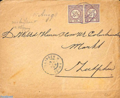 Netherlands 1889 Cover To Zutphen. Drukwerkzegels 2.5c, Postal History - Briefe U. Dokumente