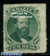 Brazil 1876 100R, Stamp Out Of Set, Without Gum, Unused (hinged) - Nuovi