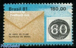 Brazil 1981 Philatelic Club 1v (from S/s), Mint NH, Stamps On Stamps - Unused Stamps