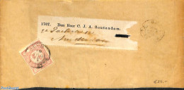 Netherlands 1891 Krantenband/Folding Cover To Amsterdam. Drukwerkzegel 1/2 Cent, Postal History - Covers & Documents