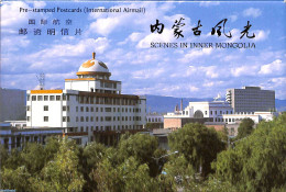 China People’s Republic 1987 Scenes In Inner Mongolia, Pre-stamped Postcard Set, International Mail (10 Cards), Unus.. - Covers & Documents