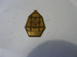 Médaille  Pélerinage KG Prisonniers De Guerre Ww2 à Lourdes Laiton - 1939-45