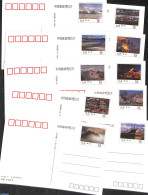 China People’s Republic 1992 Postcard Set, Landscapes Of Tibet, Domestic Mail (10 Cards), Unused Postal Stationary, .. - Covers & Documents