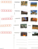 China People’s Republic 1994 Postcard Set, Landscapes Of Gansu, Domestic Mail (10 Cards), Unused Postal Stationary, .. - Storia Postale