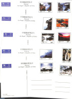 China People’s Republic 1994 Postcard Set, Mount Lushan, Int. Mail (10 Cards), Unused Postal Stationary, Sport - Var.. - Lettres & Documents