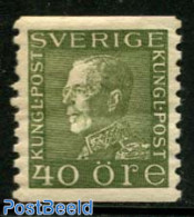 Sweden 1934 40o, White Paper, Stamp Out Of Set, Unused (hinged) - Ongebruikt