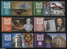 Romania 2017 Municipal Art Museum 6v+tabs, Mint NH, Various - Money On Stamps - Art - Ceramics - Museums - Unused Stamps