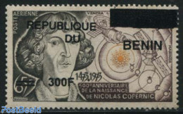 Benin 2009 300f On 65f, Copernicus 1v, Mint NH, Science - Transport - Astronomy - Space Exploration - Unused Stamps