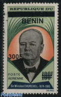 Benin 2008 300f On 100f, Churchill 1v, Mint NH, History - Churchill - Unused Stamps