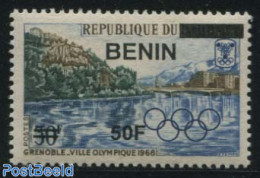 Benin 2009 50f On 30f, Olympic Winter Games 1v, Mint NH, Sport - Olympic Winter Games - Unused Stamps