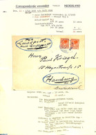 Netherlands 1926 Letter To Hamburg By Airmail, Postal History - Brieven En Documenten