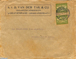 Netherlands 1923 Cover Sent By Airmail To Curacao, Postal History - Lettres & Documents