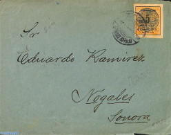 Mexico 1914 Letter With 5c SONORA Stamp, Postal History - Mexico