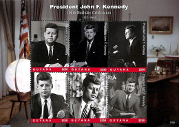 Guyana 2017 President John F. Kennedy 6v M/s, Mint NH, History - American Presidents - Politicians - Guyane (1966-...)