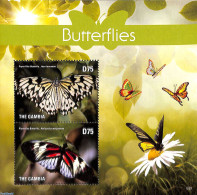 Gambia 2015 Butterflies 2v M/s, Mint NH, Nature - Butterflies - Gambie (...-1964)