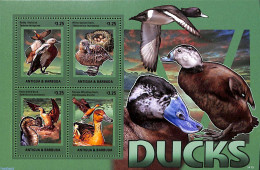 Antigua & Barbuda 2014 Ducks 4v M/s, Mint NH, Nature - Birds - Ducks - Antigua And Barbuda (1981-...)