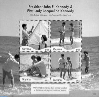 Guyana 2017 J.F. Kennedy 4v M/s, Mint NH, History - American Presidents - Guiana (1966-...)