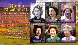 Antigua & Barbuda 2015 Longest Reigning British Monarch 6v M/s, Mint NH, History - Kings & Queens (Royalty) - Familles Royales