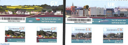 Guernsey 2017 Coastline, 2 Booklets S-a, Mint NH, Transport - Stamp Booklets - Ships And Boats - Sin Clasificación